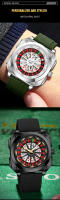 Reloj De Pulsera Para Hombre VA VA VOOM 2025 Estilo Deportivo Original Silicona Nocturno Luz Cuadrado Regalo Resistente Al Agua Y Shock - details 8
