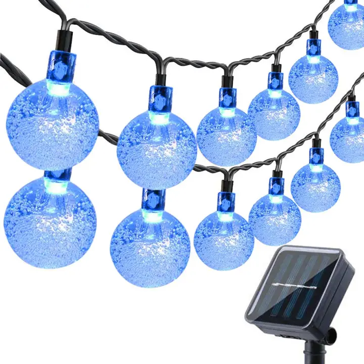 Guirnaldas Luces Exterior Solares, 11M 60 LED Guirnalda Luces Solar Impermeable, 8 Modos Interior y Exterior Cadena de Luces Solar para Jardín, Patio, Fiesta - 1