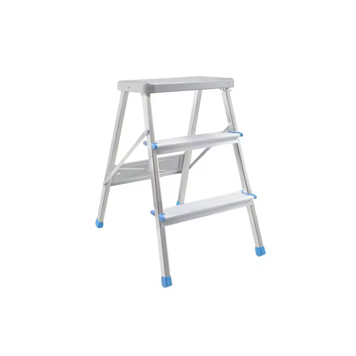Mediawave Store Taburete SCAB 3 pasos SALGO Aluminio H64cm Art. 850 con gancho de jardín y Mejoras para el hogar Equipos de hogar manual Herramientas multitools - 1