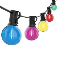 Luces De Cadena LED Globales Para Exteriores Con Bombillas De Plástico Impermeables Para Patio Jardín Trasero Y Porche 220V Con Enchufe De EU - details 1
