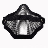Máscara Táctica Para Airsoft Protección Metálica Con Malla Respirable Accesorios Para Paintball Y Caza Al Aire Libre - details 1