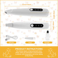 Afeitadora Para Perros Recargable 500mAh Impermeable Con Pantalla LED Cuchilla Amplia De 18mm Peluquería De Mascotas - details 13