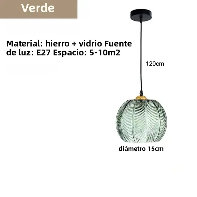 Lámpara Colgante De Vidrio Moderna Para Comedor Cocina Isla Dormitorio Decoración De Hogar LámparaSuspensión Incluida Cuerda De Instalación - 1