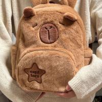 Mochila De Peluche Capybara Kawaii Moda Muñeco Peluche Bolsa Infantil Mochila De Hombro Mini Bolsa Para Regalos Para Novia - details 20