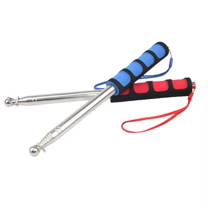 Bastón De Bandera Telescopio De Acero Inoxidable 1.2M Para Guía Turística Enseñanza Y Uso En Escuelasticks De Maestro - 1