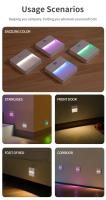Lámpara Nocturna LED Con Sensor De Movimiento Multicolor Recargable Por USB Para Armario Cocina Escaleras Iluminación De Ambiente - details 8