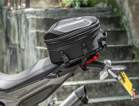 Bolsa De Motocicleta Para Asiento Trasero Impermeable Con Funda De Lluvia Y Diseño De Fibra De Carbono Bolsa De Almacenamiento Rígida Para Viaje Y Casco De Motocicleta - details 15