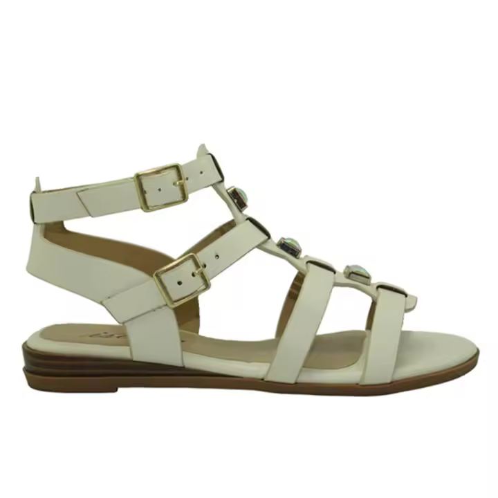 Sandalia plana Isteria para mujer 24104 color oro - 1