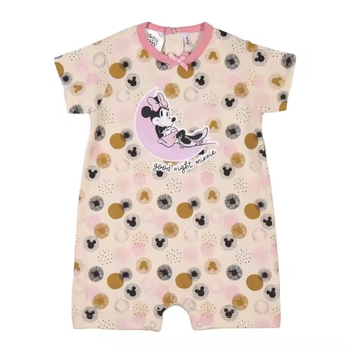 CERDÁ LIFE'S LITTLE MOMENTS - Pelele Bebé Manga Corta Minnie Mouse 100% Algodón - Disney - 1