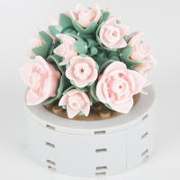 Bloques De Construcción DIY MOC Plantas Succulentas Cactus Gypsophila Bonsái Jardín Modelo Romántico Para Niños Kit De Juguetes - details 14