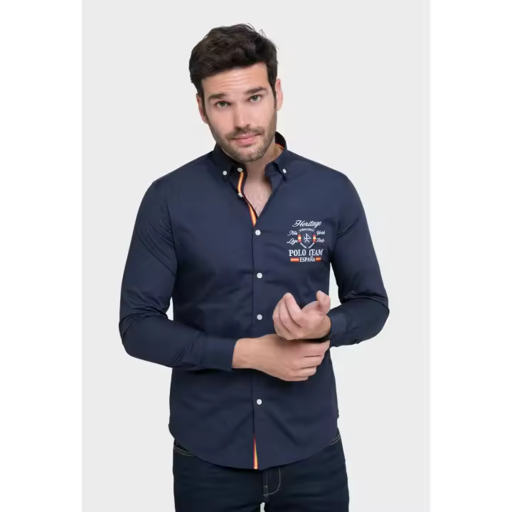 Camisa Valecuatro modelo polo team España azul marino - 1