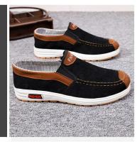 Zapatos Para Hombre Talla Grande Loafers Casuales Cómodos Zapatillas Slip on Zapatos Ligeros Vintage Planos De Algodón round Toe Antideslizantes Resistentes Al Agua - details 13