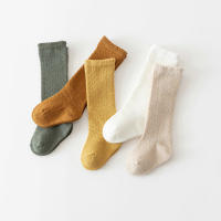 Calcetines De Verano Para Bebés Niñas Largos Hasta La Rodilla Suaves De Algodón Y Malla Para Niños Calcetines De Princesa Hueco En El Medio - details 1
