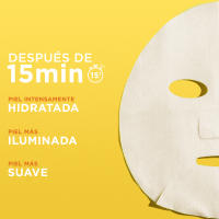 Garnier Tissue Mask Mascarilla Facial de Tejido con Vitamina C y Ácido Hialurónico. Piel Intensamente Hidratada y Visiblemente mas Iluminada y Lisa - details 1
