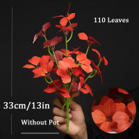 Planta Artificial De 33 Cm De Four Leaf Clover Falsa Árbol Colgante De Hojas De Seda Pequeña Hierba Afortunada Para Decoración De Hogar Boda Fiesta - details 2