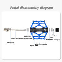 Pedal De Bicicleta MTB Promend CNC De Aleación De Aluminio Con Rodamientos Peilin Durable Y Ligero Para Montaña Carretera Gravel - details 2