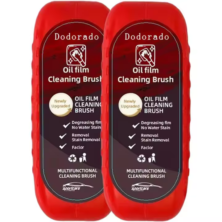 Limpiador de vidrios Dodorado, cepillo hidrofóbico para limpieza de ventanas y automóviles, cepillo para limpieza de película de aceite para ventanas (2 piezas) - 1