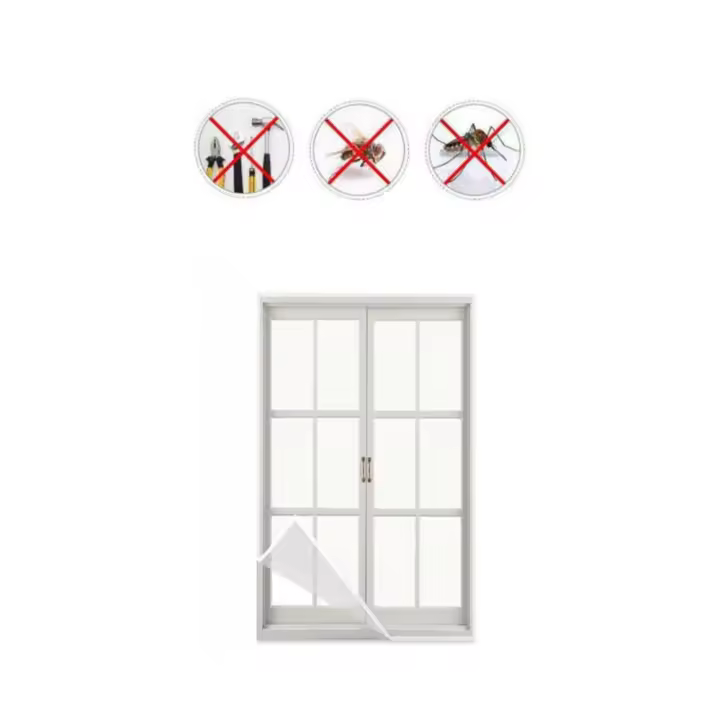 Mosquitera antimosquitos para ventana fácil instalación con velcro para todas las medidas - 1
