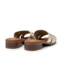 Sandalias planas de Mujer TINA KIZ 5600 CHAMPAN PALA ENGARZADA CHAMPANG 35148 25V - details 1