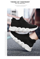 Zapatillas De Tenis Para Niños Y Niñas Alpargatas Deportivas De Alta Top Knitted Moda Casual Transpirables Talla True Fit - details 16