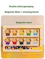 Juegos De Aprendizaje Montessori Con Mágnetes Tablero De Laberinto Juguetes Educativos De Madera Para Contar Colores Y Clasificar Números Para Niños De 3-6 Años - details 14