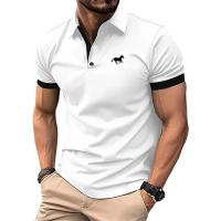 Camisa Polo De Moda Para Hombre Verano Cuello En V Manga Corta Casual Transpirable Polyester Estilo Slim Fit Con Botones - details 6