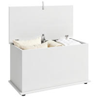 HOMCOM Baúl de Almacenaje 102L, Banco de Almacenaje, Banco Zapatero con Bisagra de Seguridad, Estilo Moderno, para Pasillo, Dormitorio, Recibidor, Salón, 80x40x45 cm - details 1