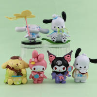 Caja Sorpresa Kawaii Sanrio Figura De Acción Cinnamoroll Pochacco Kuromi Juguete De Anime Modelo Muñeca My Melody Regalos Para Niños Y Adultos - details 2