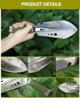 Shovel Multifuncional De Acero Inoxidable Con Herramientas De Jardín Espátula De Tierra Cuchillo Abrebotellas Llave De Wrench Medidor - details 10