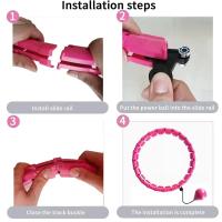 Anillos De Ejercicio Ajustables Para Adultos Con Cordones Desmontables Y Pesas Para Pérdida De Peso Tamaño plus 2 En 1 Para Entrenamiento Cardio Muscular En La Cintura - details 5