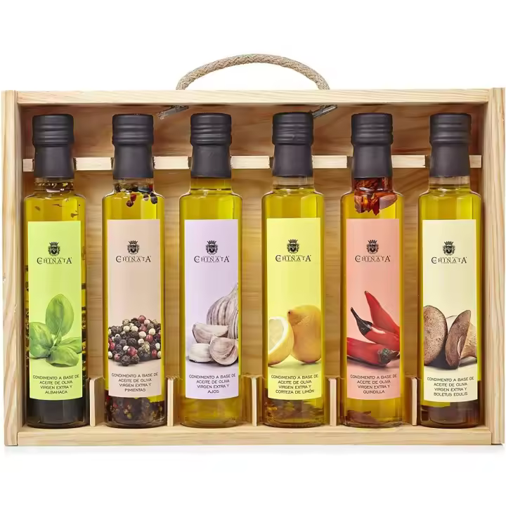 LA CHINATA-Estuche madera con 6 condimentos (6 x 250 ml) - 1