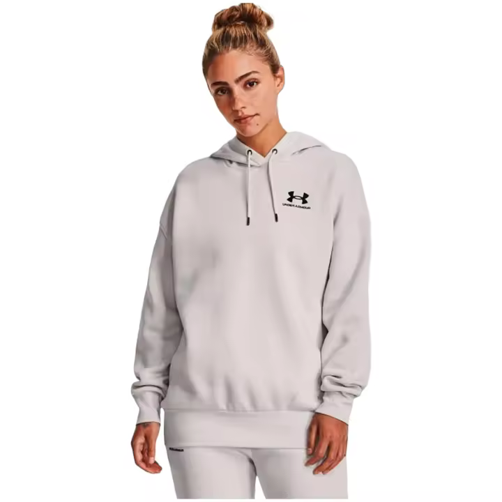 Sudadera con Capucha Under Armour Essential para mujer en color gris - 1