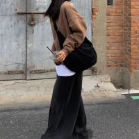 Bolso De Hombro Cruzado Grande De Lona Para Mujeres, Estilo Casual Y Versátil, Bolso De Estudiantes Moda Sencilla Y Funcional - details 9