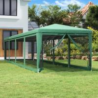 vidaXL Carpa para Fiestas con 10 Paredes de Malla Toldo HDPE Color Antracita,  Azul,  Rojo y mas - details 3