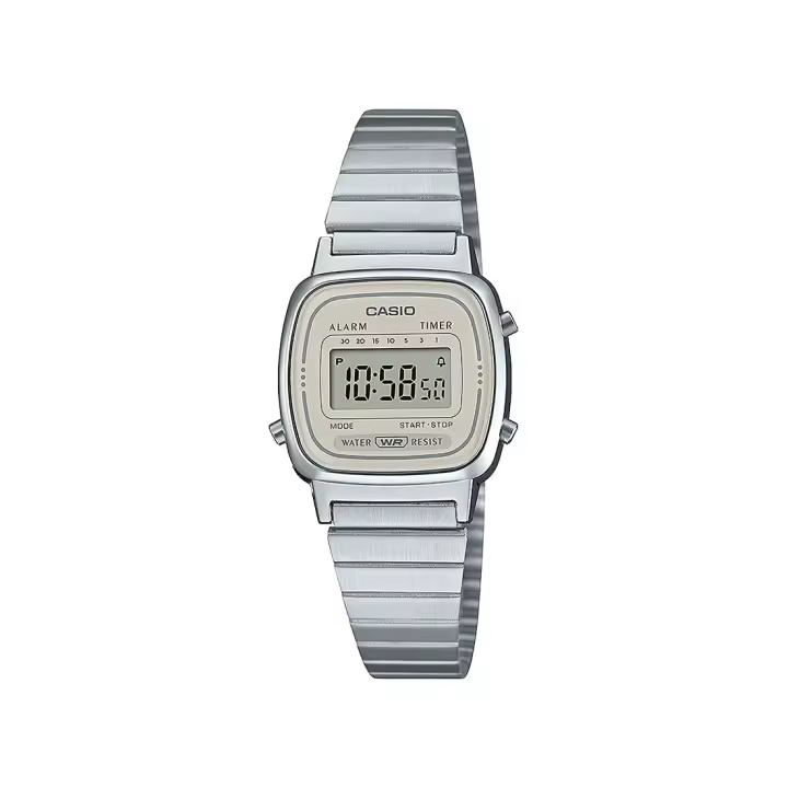 RELOJ CASIO LA670WEA-8AEF DE MUJER RETRO VINTAGE MINI COLLECTION PEQUEÑO PLATA - 1