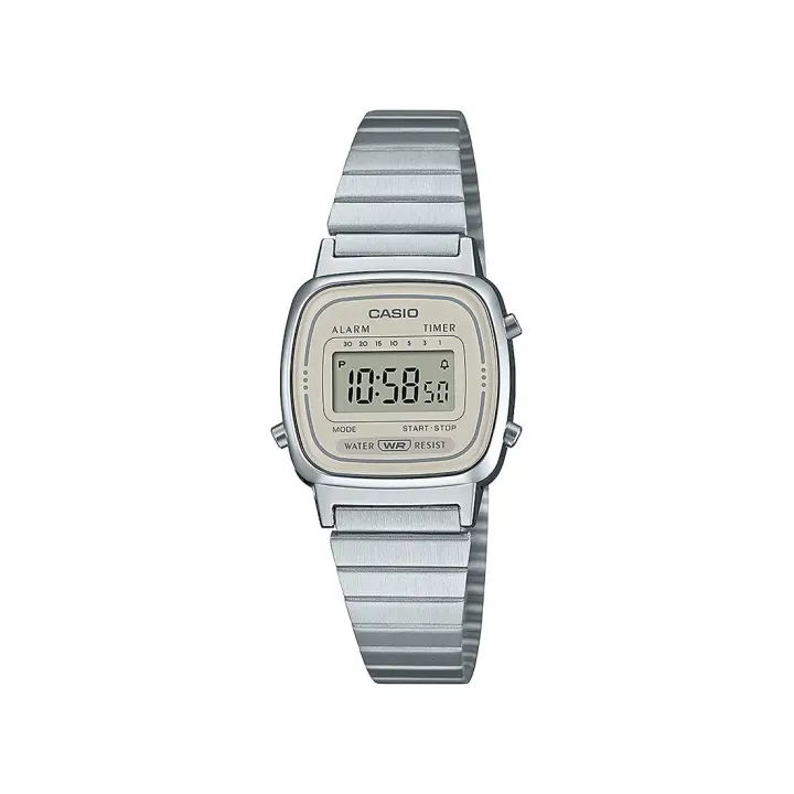 RELOJ CASIO LA670WEA-8AEF DE MUJER RETRO VINTAGE MINI COLLECTION PEQUEÑO PLATA - 1