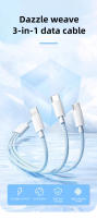 Cable De Carga Rápida 3 En 1 1.2M/2M/3M 6A 66W USB Tipo C Para Xiaomi Huawei Compatible Con USB a Lightning Y Micro USB - details 1
