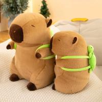 HOGARISIMO Capibara peluche con mochilita de tortuga ,mejor regalo de cumpleano ,peluche capybara kapibara - details 1