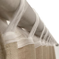 Cortina Rustik Color Lino de T S S Textil Decoración, con ollados y cinta multifunción (Pasa barras y cinta fruncidora), aporta un toque de frescura y naturalidad a tu salón, dormitorio o cocina. Cortina fabricada 100 % en España. Disfruta de la calidad - details 5