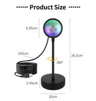 Luz De Proyección LED Con Ajuste De Color APP Iluminación Ambiental De Fiesta Directa De Despertar Y Atardecer Arcoiris Luz De Fondo Para Fotografía - details 4