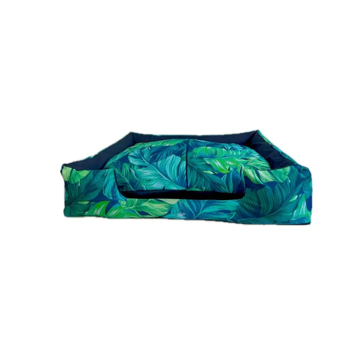 BedsPaw Cama para perros con almohada Bosque mascotas - Máximo Confort, Lavable, Reversible, medidas 68x100x23cm - 1