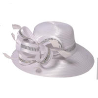 Sombrero Derby Elegante De Navidad Para Mujer Con Plumas Y Diamantes Anversa De Fiesta Casaca De Busto Broche Anversa De Busto - details 17