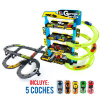 MOLTO Parking de juguete con 4 Plantas + Pistas - details 0