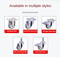 4Pcs Rodillos De Goma Suave Para Muebles Con Giradiscos De 360° Universalmente Aplicables Para Plataformas Carros Sillas Accesorios Domésticos Silenciadores De Ruedas - details 0