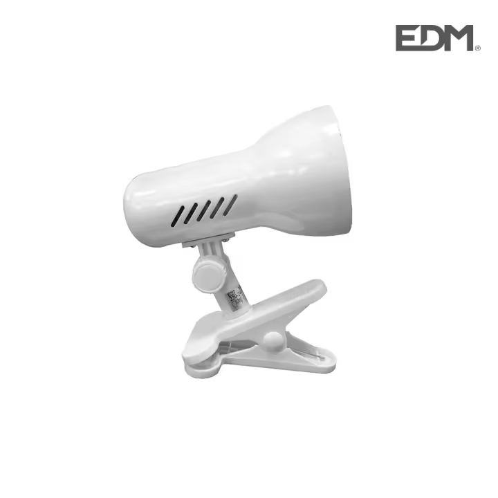 Edm Pinza Blanca Reforzada Modelo Galaxy E27 220-240V 50Hz 60W Iluminación Novedosa - 1