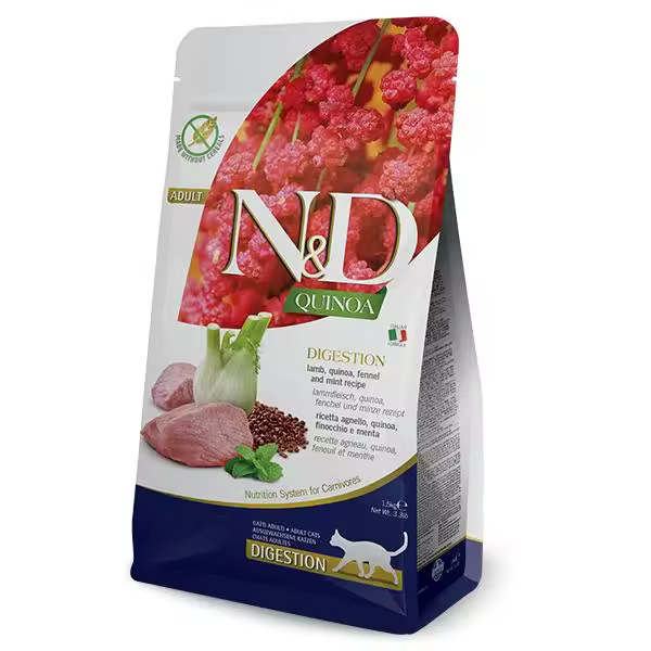 FARMINA N&D CAT QUINOA DIGESTION CORDERO 300GR - 1