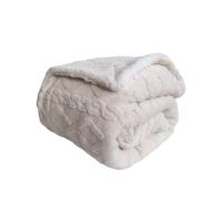 Manta Gruesa de Sofá y Cama Ochos en Color Marfil – Sedalina Suave con Sherpa, Calidez Garantizada- Mercatienda - details 1
