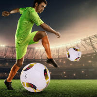 Balón De Fútbol De Cuero Tamaño 5 Para Entrenamiento Y Partidos Profesionales Accesorio De Deporte Para Campo De Juego - details 1