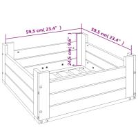 vidaXL Cubierta para base de sombrilla madera maciza de pino blanco - details 7