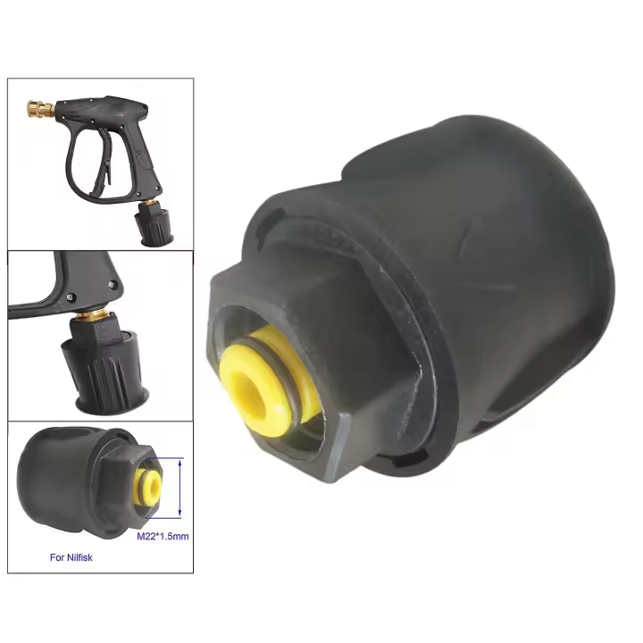 Kit de adaptador para hidrolavadora de alta presión, conexión M22 de liberación rápida para accesorios Nilfisk. - 1